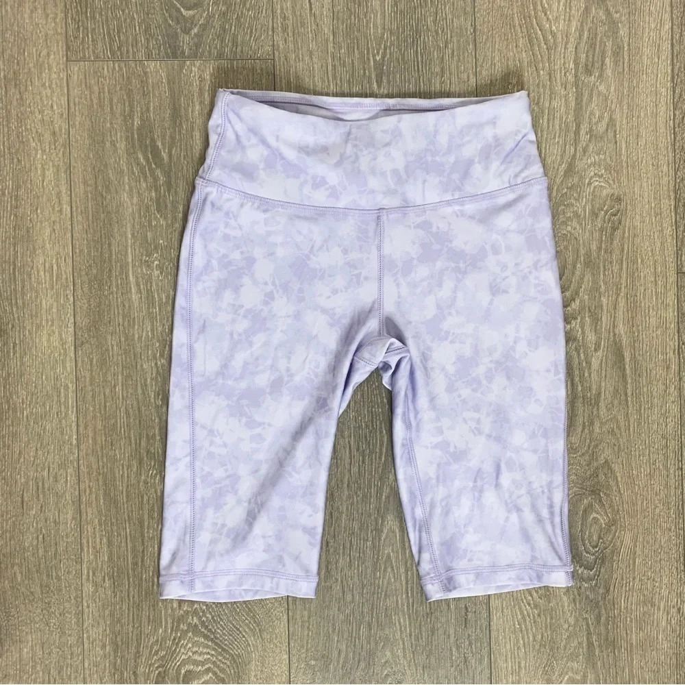 Joe Fresh Women's Active Bike Shorts Tie Dye High Rise Waist Purple Size XS - Picture 5 of 10